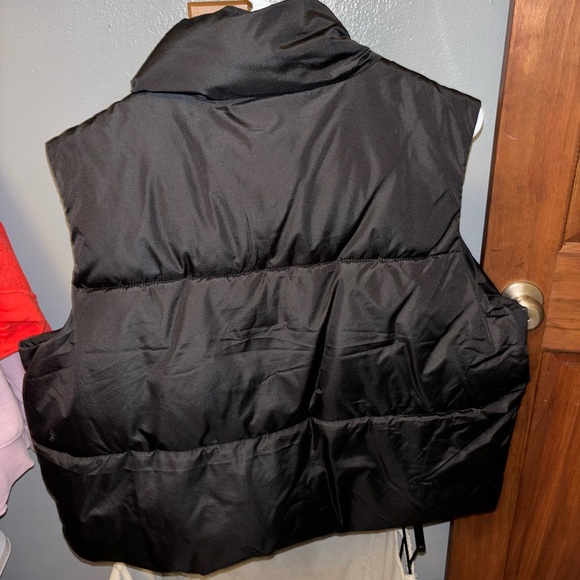 Old Navy Charcoal Puffer Vest - Picture 2 of 3
